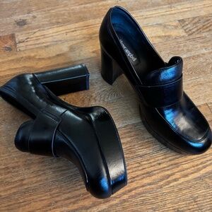 Jeffrey Campbell Platform Heeled Loafers Size 9.5